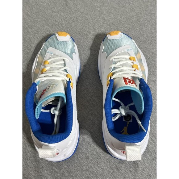Jordan One Take 4‎ Shoes Mens Size 11 White Blue Yellow Basketball DO7193-164 main image 7